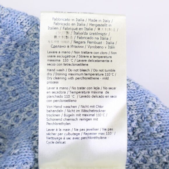 Fendi 22 Year Fzy443 AO5J Light Blue Linen X Cotton X Silk FF Allover Pattern - Picture 5 of 8